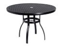Aluminum Deluxe 42" Round Umbrella Table with Acrylic Top