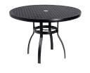 Aluminum Deluxe 42" Round Umbrella Table with Lattice Top