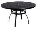 Aluminum Deluxe 48" Round Umbrella Table with Lattice Top