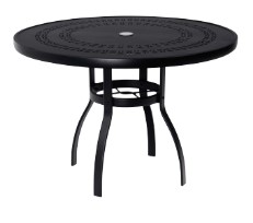 Aluminum Deluxe 42" Round Umbrella Table with Trellis Top