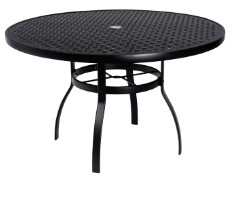 Aluminum Deluxe 48&quot; Round Umbrella Table with Trellis Top