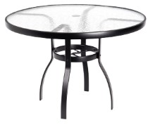 Aluminum Deluxe 36" Square Umbrella Table with Trellis Top