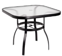 Aluminum Deluxe 36" Round Umbrella Table with Trellis Top