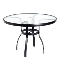 Aluminum Deluxe 42" Round Umbrella Table with Lattice Top