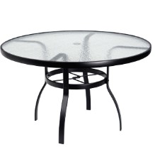 Aluminum Deluxe 48" Round Umbrella Table with Lattice Top