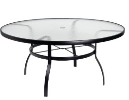 Aluminum Deluxe 48" Round Umbrella Table with Trellis Top
