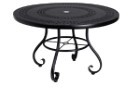 Aluminum Deluxe18" Round End Table with Lattice Top