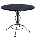 Iron 30" Square Contract +Plus Mesh Bar Height Table
