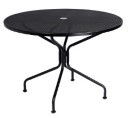 Iron Pattern Metal Top 30" Round Bistro Table