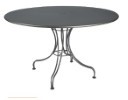Iron 42" Round Umbrella Coffee Table