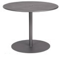 Iron 36” Round Bistro Umbrella Table with Mesh Top