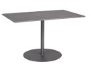 Iron 48" Round Umbrella Table with Solid Iron Top and Universal Base