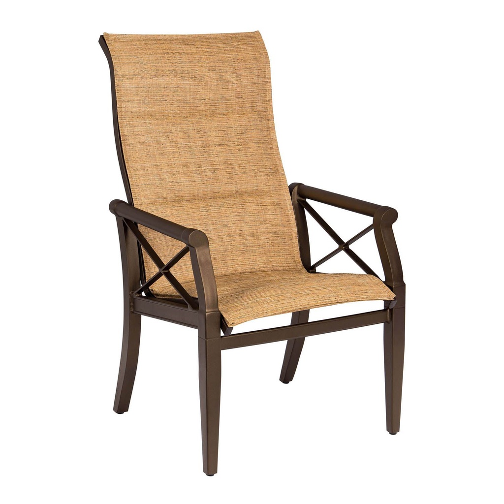 Andover Padded Sling Dining Arm Chair