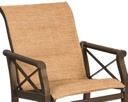 Andover Replacement Padded Sling - Back - Adjustable Chaise Lounge