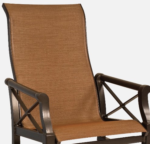 Andover Replacement Padded Sling - High Back Dining Arm Chair/High Back Swivel Rocking