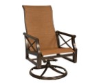 Andover Sling High Back Dining Arm Chair