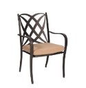 Apollo Dining Arm Chair Stackable with Optional Cushion