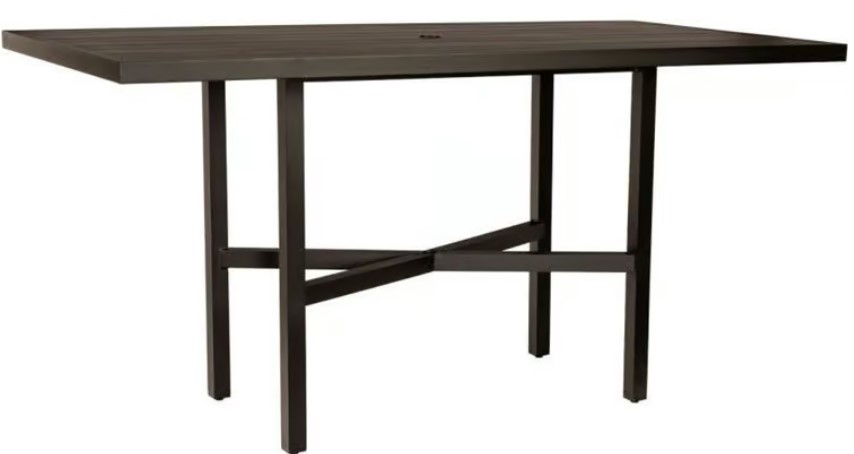 Tri-Slat 36" x 48" Rectangular Dining Umbrella Table