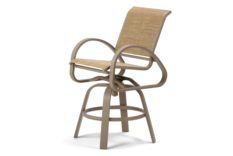 Aruba Sling Balcony Height Swivel Cafe Chair
