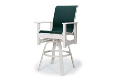 Leeward MGP Sling Bar Height Swivel Arm Chair