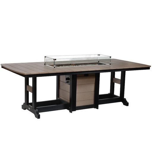 Garden Classic 44" x 96" Rectangular Fire Table Counter Height