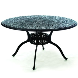 [018480-06] Tuscany 54&quot; Round Inlaid Lazy Susan Table