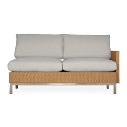 Elements Left Arm Settee with Loom Arm &amp; Back