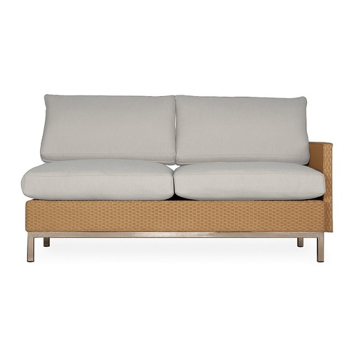 Elements Left Arm Settee with Loom Arm & Back