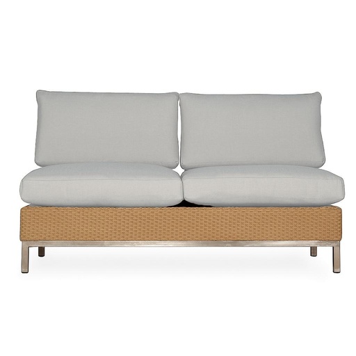 Elements Armless Settee with Loom Back