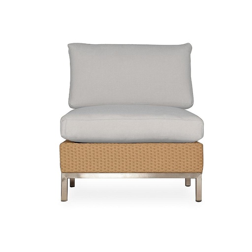 Elements Armless Lounge Chair with Loom Back