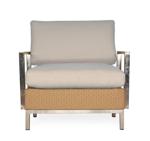 Elements Lounge Chair with Stainless Steel Arms & Back