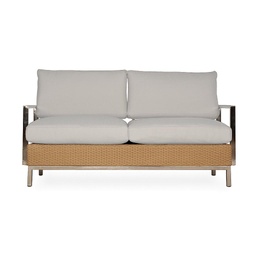 Elements Settee with Stainless Steel Arms &amp; Back
