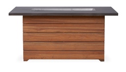 [286098] Universal Teak 52” Rectangular Fire Table