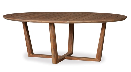 Universal Teak 84" Oval Dining Table