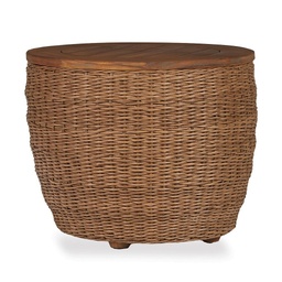 [426043] Tobago 24&quot; Round Barrel End Table