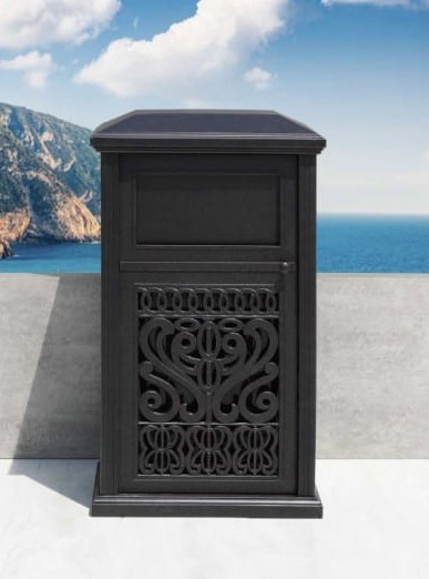 Tuscany Trash Receptacle with Trash Can