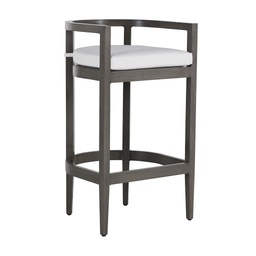 Santa Barbara Barrel Back Aluminum Bar Stool