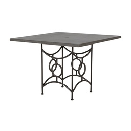 Superstone 42&quot; Square Dining Top &amp; Trestle Dining Base