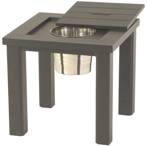 [245010-18] Sherwood 24" Square Ice Bucket Side Table