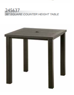 [245637-18] Sherwood 36" Square Counter Height Table