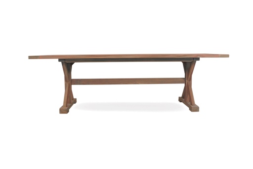 Universal Teak 100” Rectangular Dining Table 
Trestle Base