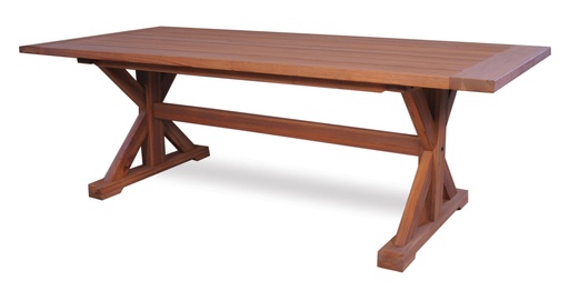 Universal Teak 86” Rectangular Dining Table Trestle Base