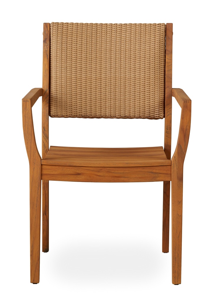 Universal Teak Loom-Back Teak Dining Armchair