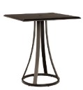 Solid Cast Top 42" Square Bar Height Fire Table