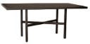 Tri-Slat Complete Rectangular Counter Height Table