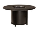 Solid Cast Complete Round Chat Height Fire Table
