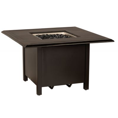 Solid Cast Complete Square Dining Height Fire Table