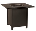 Solid Cast Complete Square Counter Height Fire Table