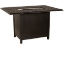 Thatch Complete Rectangular Counter Height Fire Table