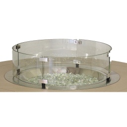 [RGWG723] 20&quot; Round Glass Wind Guard